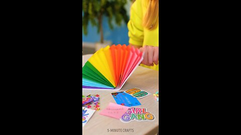 I got the idea to make this cute rainbow 🌈 craft #shorts