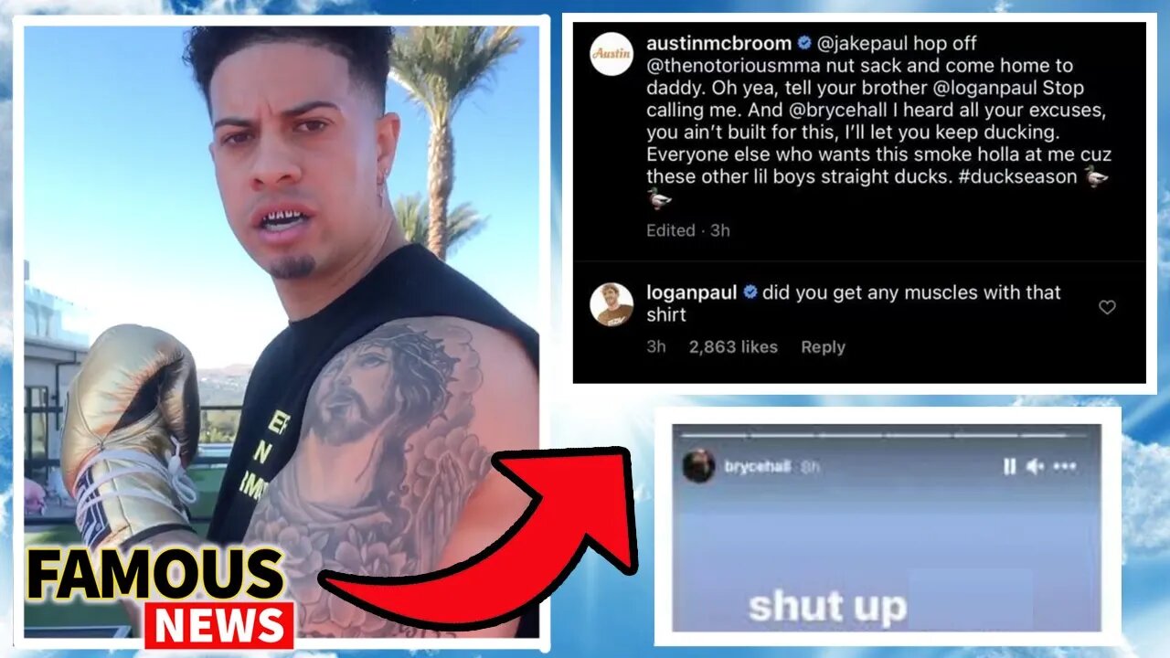 Austin McBroom Calls Out Jake, Logan & Bryce Hall Who Give Hilarious Replies | Famous News