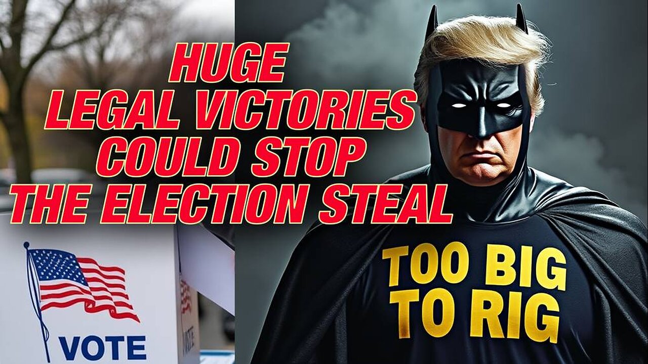 HUGE LEGAL VICTORIES COULD STOP THE ELECTION STEAL