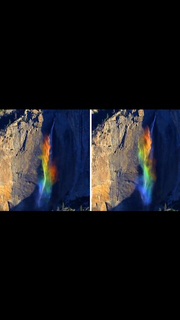 Absolutely jaw-dropping natural phenomena occurs at Yosemite Falls