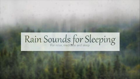 1 hour Rain sounds for sleeping / Fall asleep with soothing rain sounds / Chuva suave para dormir