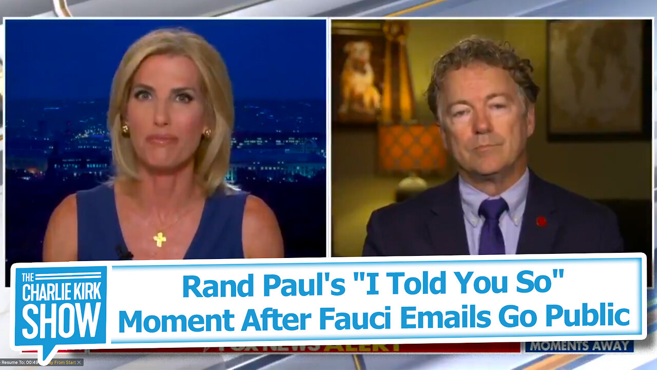 Rand Paul's "I Told You So" Moment After Fauci Emails Go Public