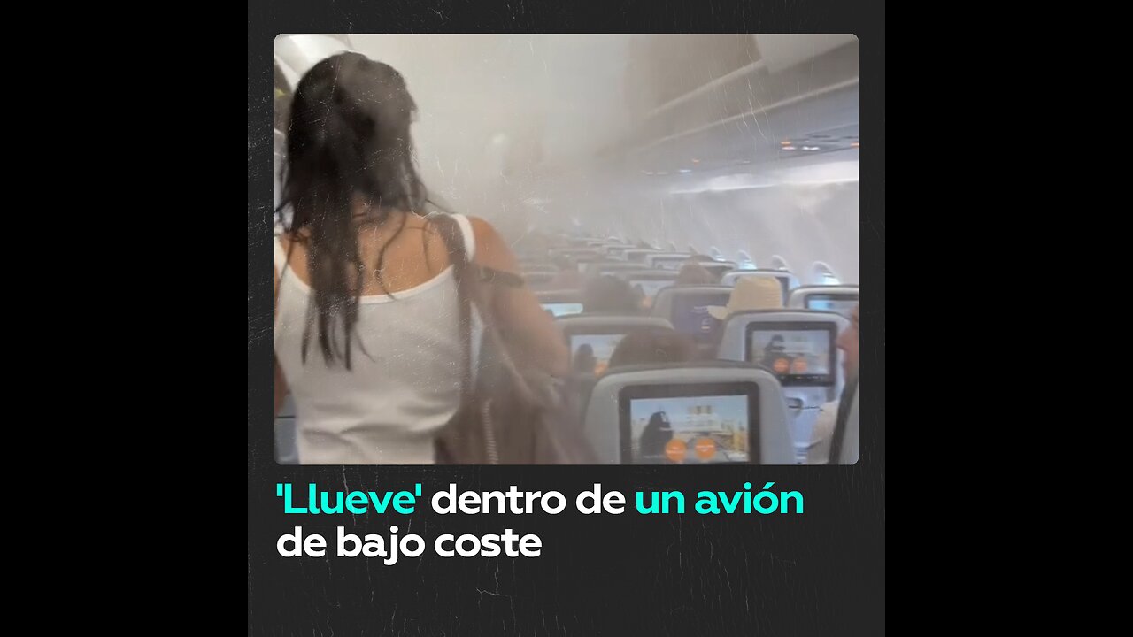 Pasajera captura una ‘lluvia’ al interior de un avión destino a Nueva York