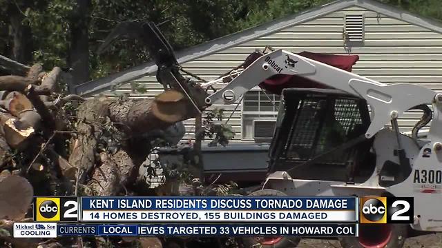 Queen Anne's County tornado victims discuss damage, options