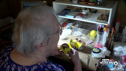 100 year old donates hundreds of handmade ornaments