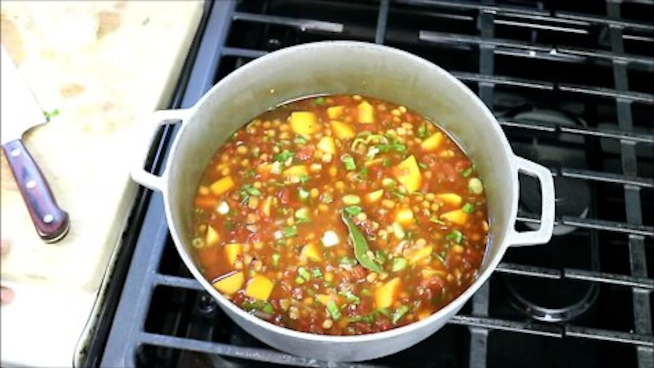 Stewed Lentils #MeatFreeMonday