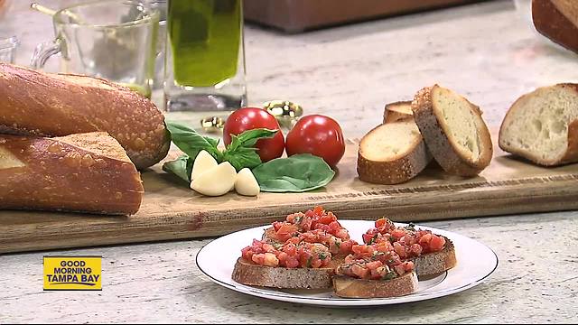 Owner of Bavaro's dazzle with fresh Bruschetta recipe