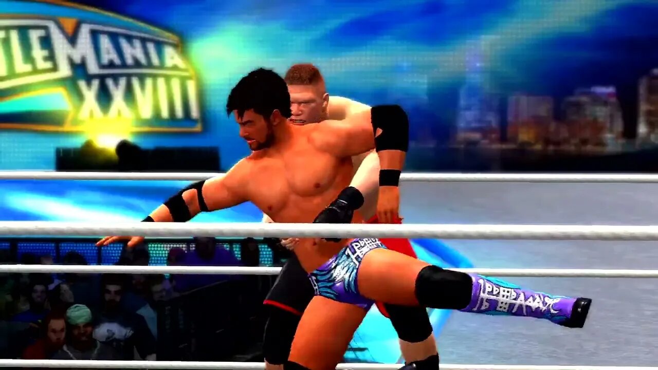 WWE '13 Gameplay Brock Lesnar vs Justin Gabriel