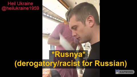 Ukrainian Bandera-supporter insults his grandma