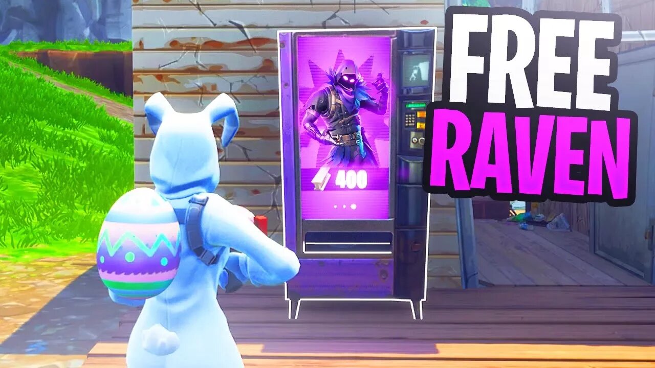 How To Get "Raven" SKIN for FREE in Fortnite Battle Royale (Vending Machine Locations)