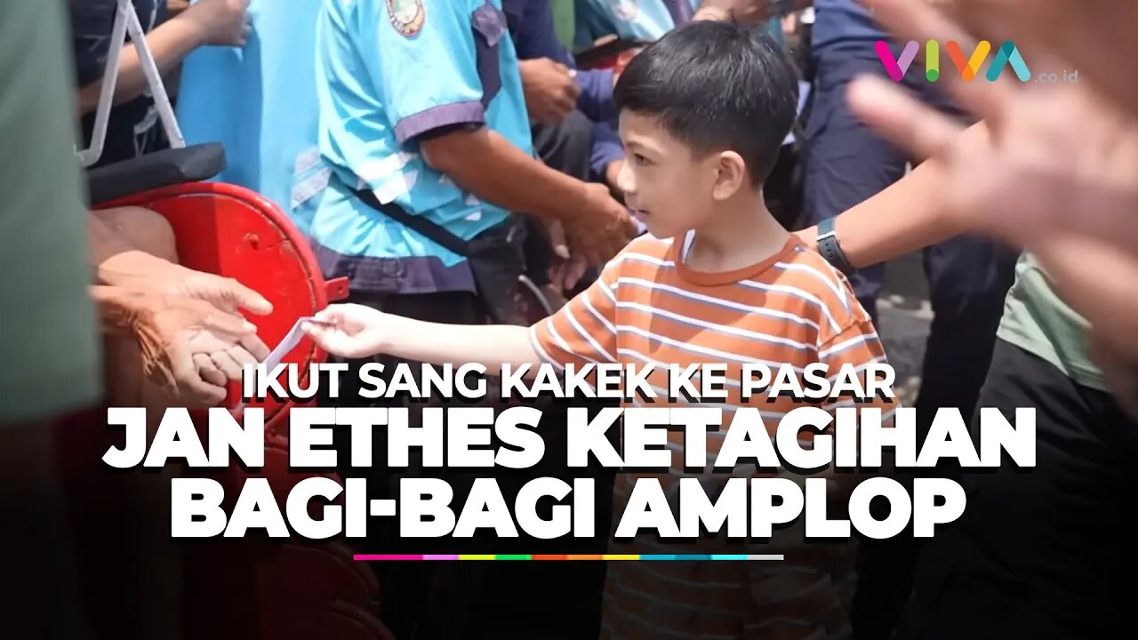 Lucunya Jan Ethes Ketagihan Bagi-bagi Amplop di Pasar Bareng Jokowi