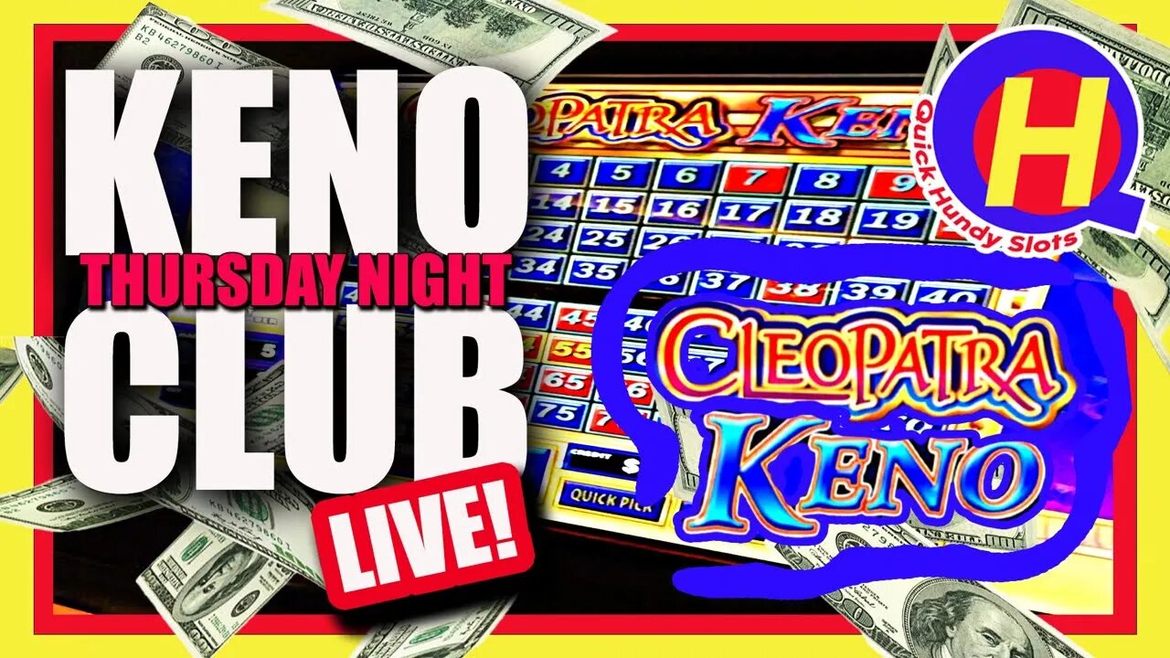 🚨LIVE! Cleopatra and Four Card KENO Action!