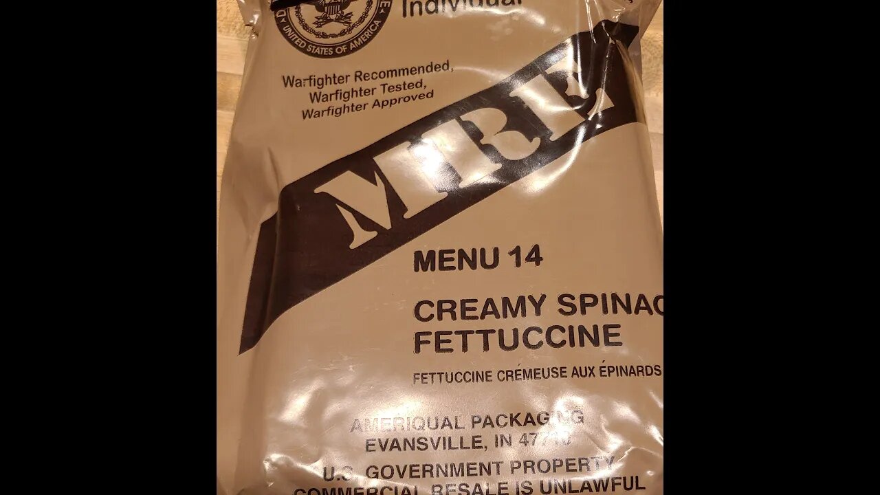 What from this MRE would you have for Breakfast