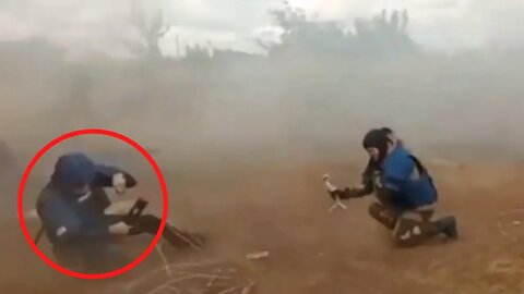 FAIL: Reporter BLASTED by Artillery Muzzle Exhaust (FNN)