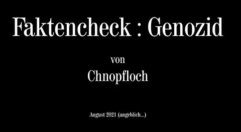 Faktencheck Genozid