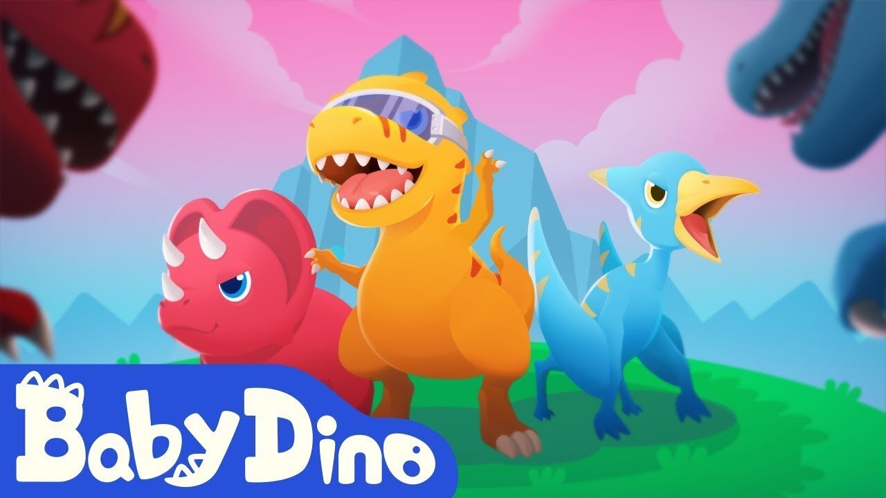 Baby Dino Ep1 Mystic Badge ⭐️ T-Rex Scary Roar &amp; Chase | Jurassic World | Dinos Cartoon