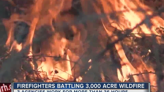 Firefighters Battling 3,000 Acre Wildfire Near Porum