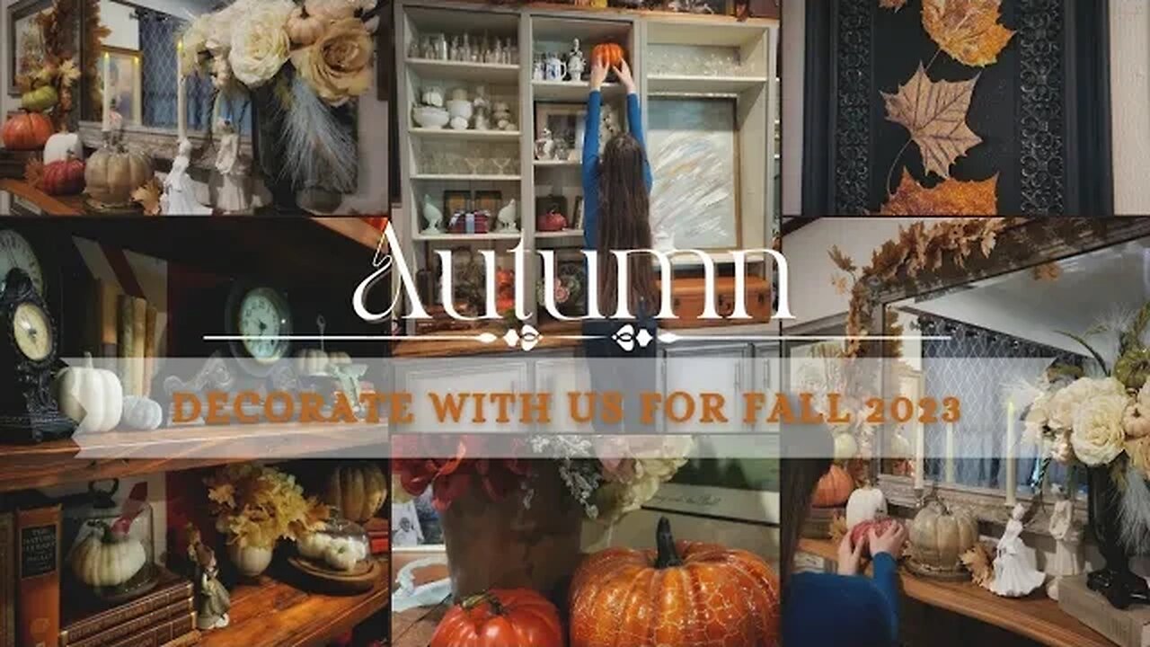 COZY FALL DECORATING IN THE LITTLE HOUSE 🍂 || CLEAN, CREATE AND DECORATE WITH US ~AUTUMN 2023 || 🍁