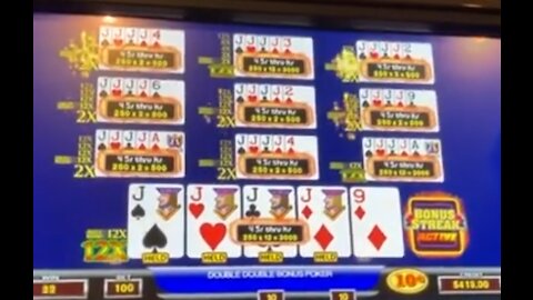 ULTIMATE X Back to Back Quads Jackpot Video Poker