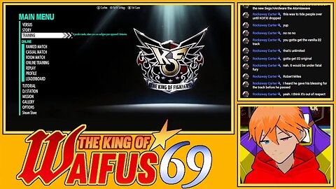 Playing KOF XV to check out Sylvie Paula Paula's Story mode while talking with chat