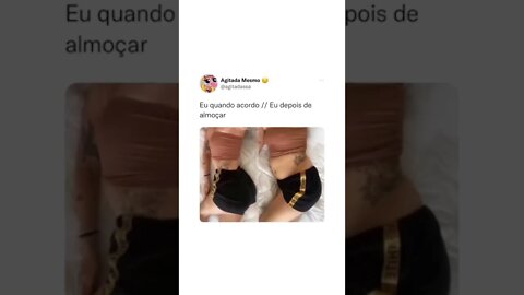 EU QUANDO ACORDO // EU DEPOIS DO ALMOÇAR