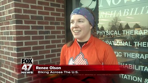 Video: Grand Ledge Woman to Ride Across US to Support Multiple Sclerosis