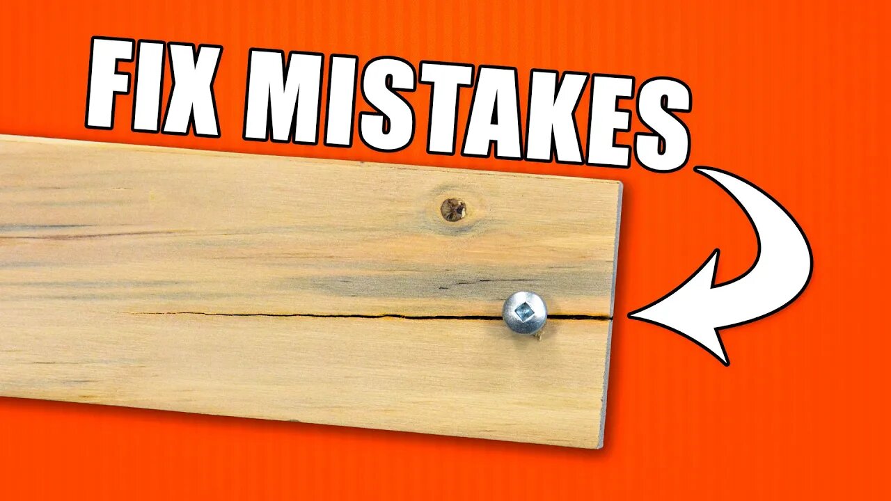 How to Fix Woodworking Mistakes - Episode 1