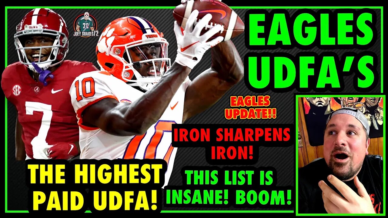 EAGLES UDFA CLASS IS INSANE! WR JOSEPH NGATA HIGHEST PAID! ELI RICKS! TEVOR REID IS A BEAST! UPDATE!