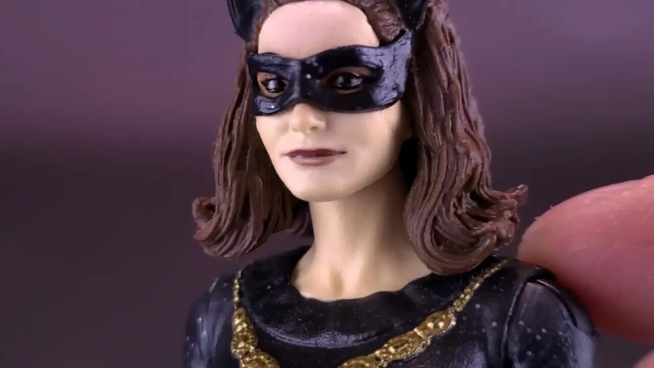 McFarlane Toys Batman 60s Series Julie Newman Catwoman Figure @TheReviewSpot