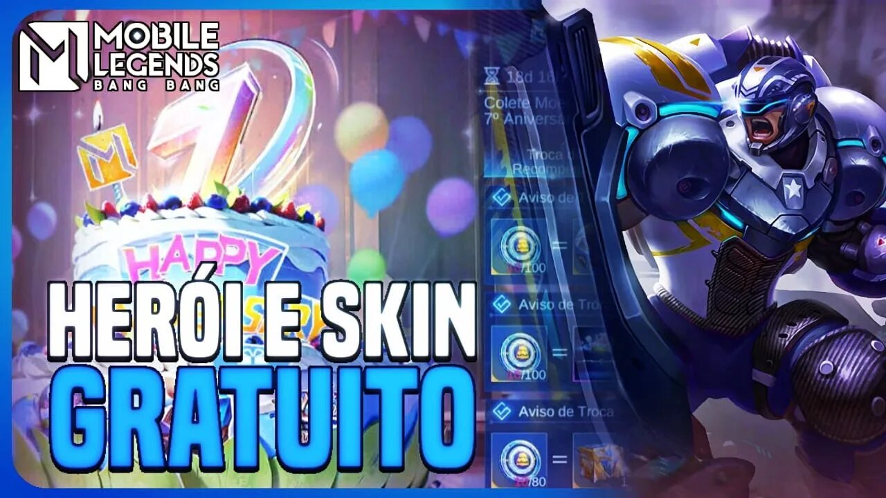 MOONTON TA DANDO HERÓI E SKIN GRÁTIS NESSE EVENTO DE ANIVERSÁRIO | MLBB