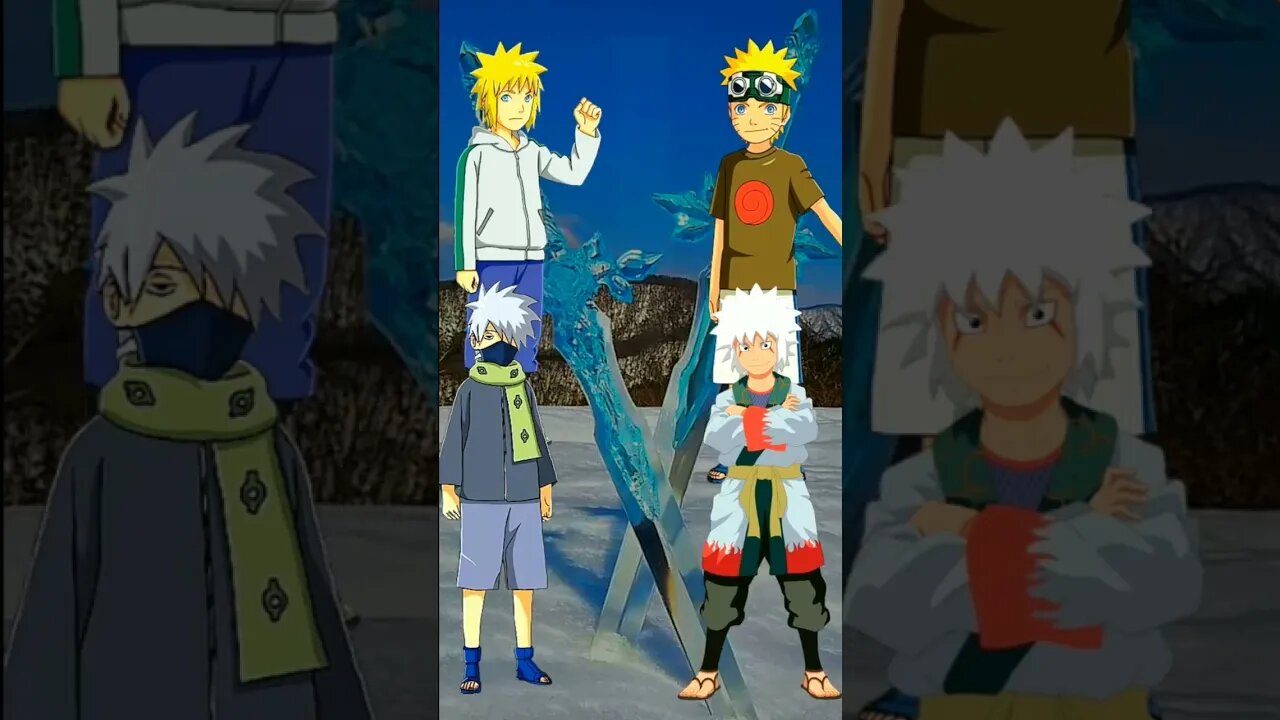 WHO IS STRONGEST?? Naruto, Jiraiya VS Minato, Kakashi.#shorts