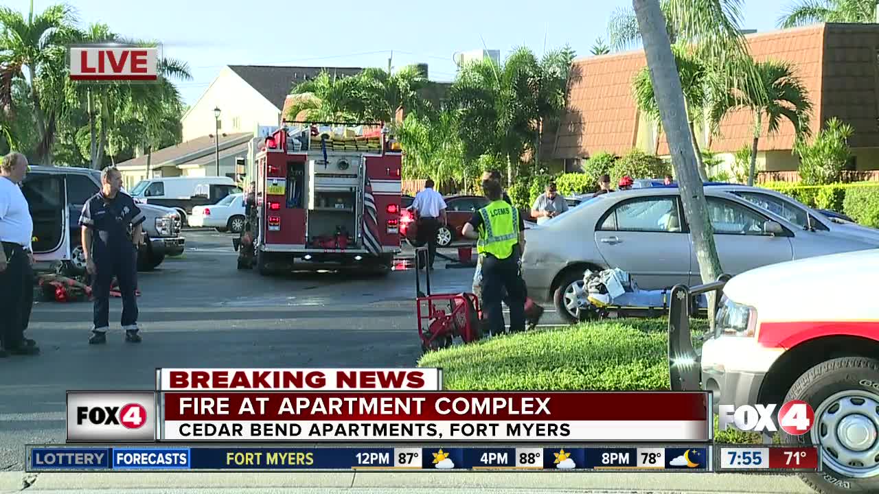 Fire put out at Cedar Bend Apartments in Fort Myers