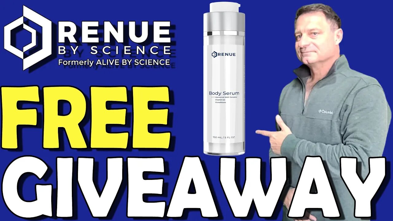 $85 NMN, NR, Vitamin D3 & Glutathione Giveaway by RENUE by SCIENCE