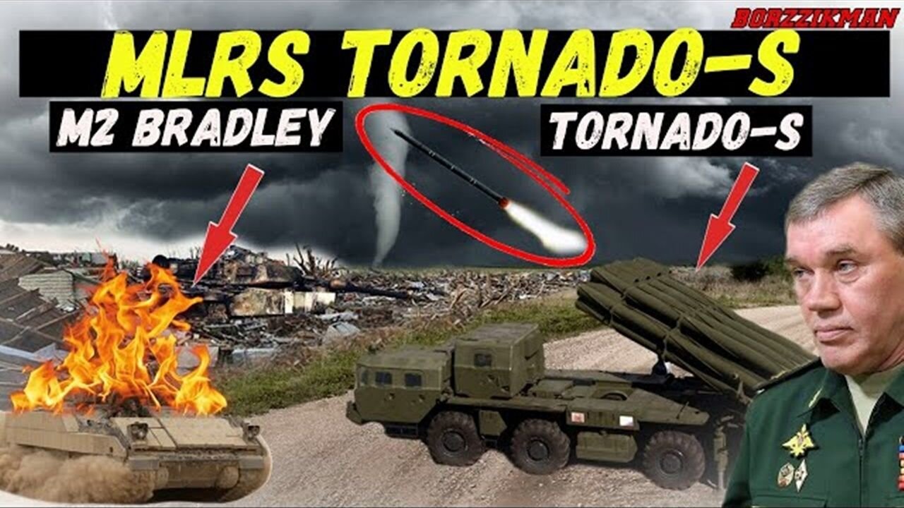 That's HORRENDOUS & SCARY┃The Latest MLRS TORNADO-S Destroyed all M2 Bradley IFVs during the Attack