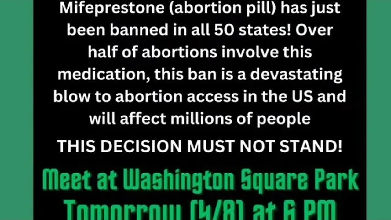 Abortion Pill #abortionpill #mifreprestone ban Rally 4/8/23 @TheRevcoms @riseup4abortionrights11