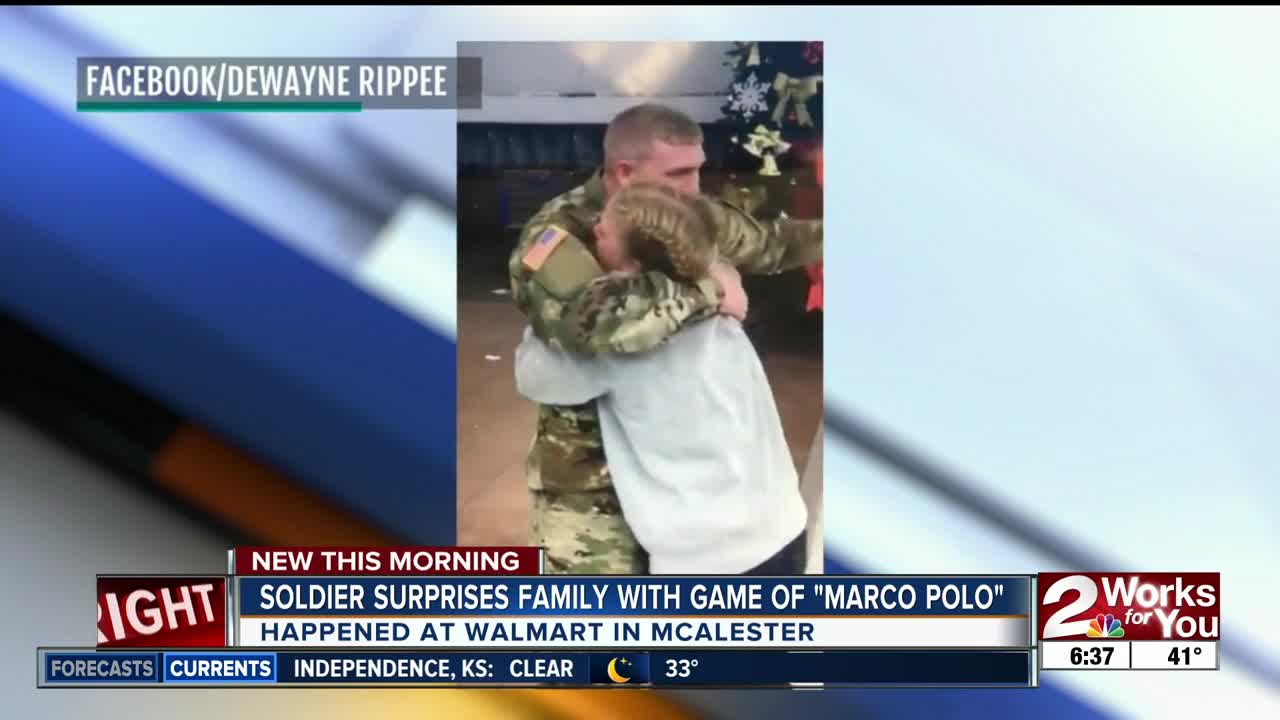 Soldier from McAlester surprises family before Christmas