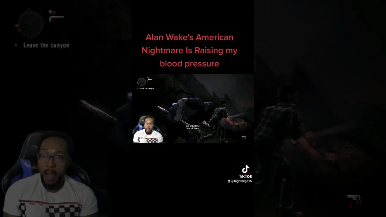 STRESSFUL *Volume Warning* #funny #funnymoments #gamer #alanwake #horrorgaming #gamingshorts
