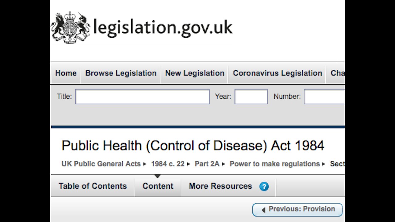 Public Health Control of Disease Act 1984. Checkmate