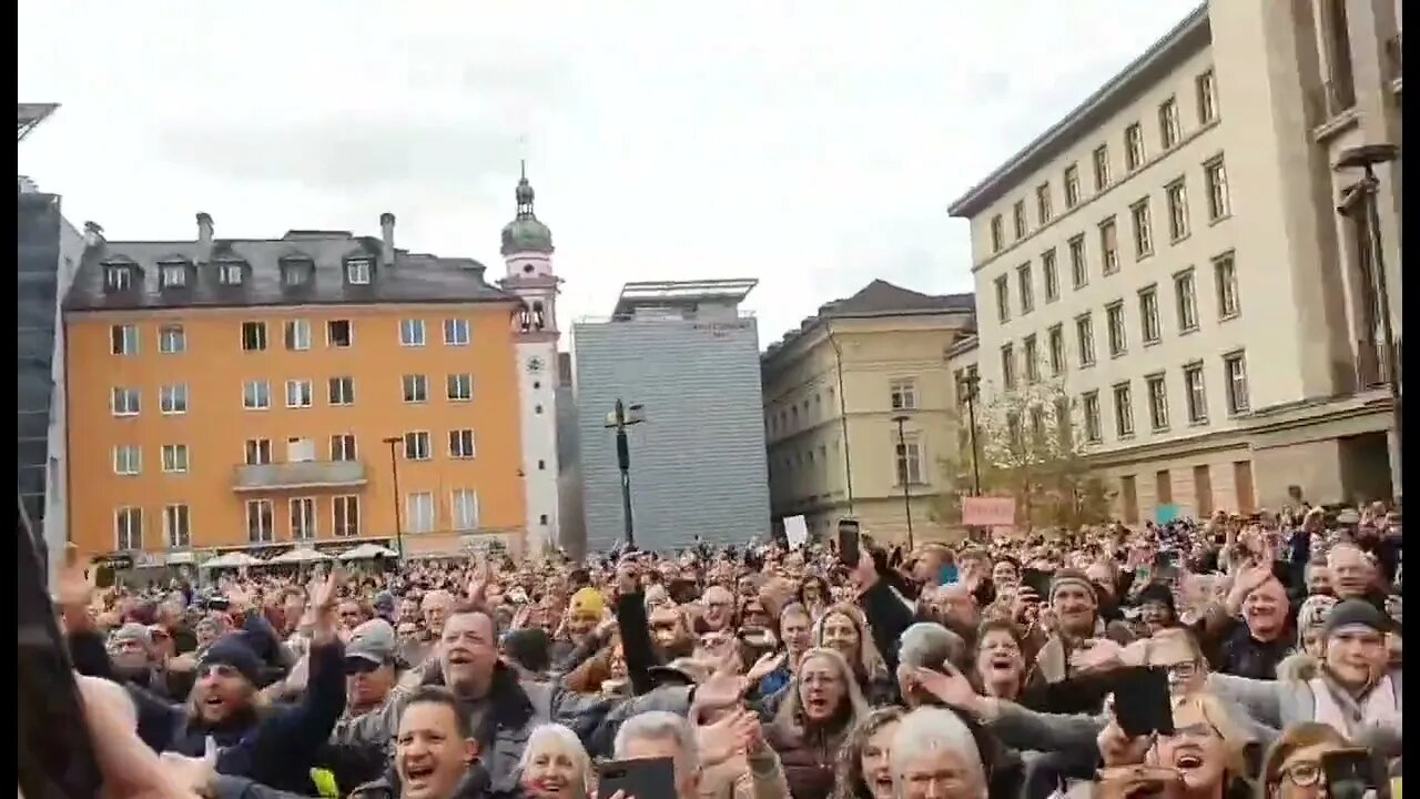 AUSTRIA - Massive Viking Clap Protest Against Mandates