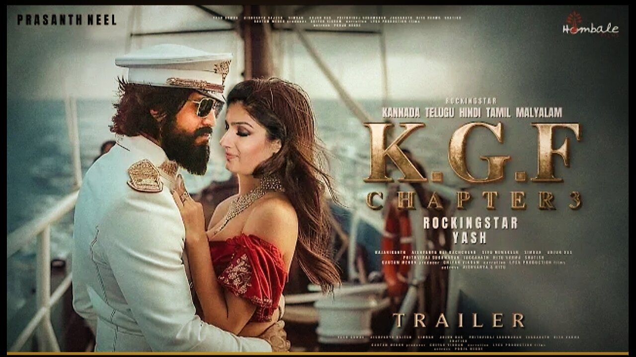 K.G.F: Chapter 3 - Trailer | HINDI | Rocking Star Yash | Prabhas | Raveena Tondon | Prashanth Neel 3