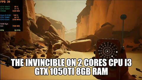 The Invincible demo on GTX 1050Ti Core i3 6100