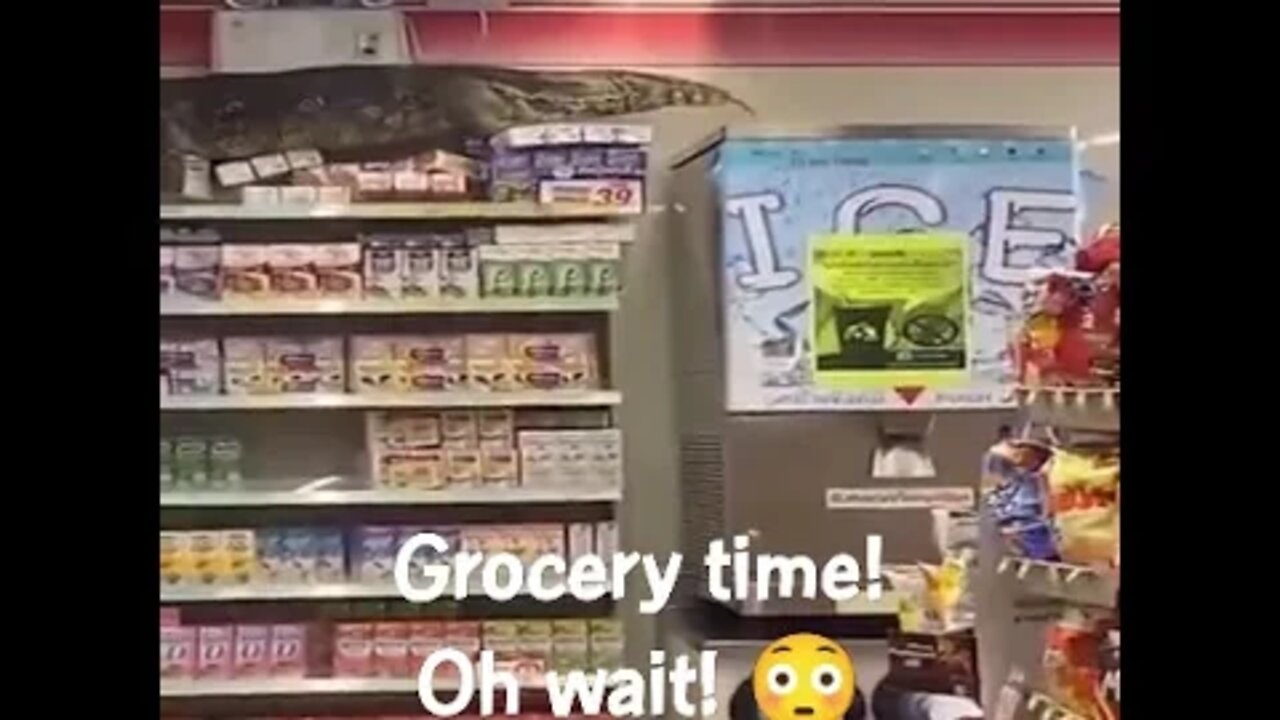 komodo dragon in grocery store!