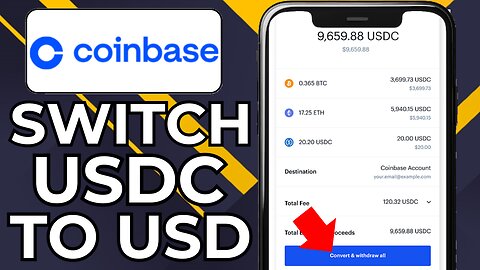 HOW TO CONVERT USDC TO USD ON COINBASE