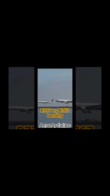 Funny Competition #B777 VS #B767 #Aviation #AeroArduino