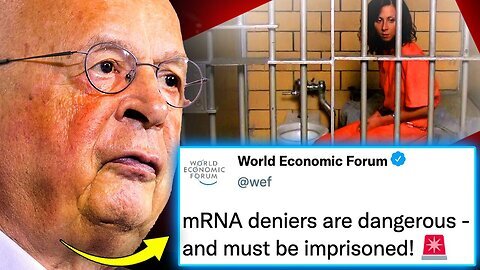 Bombshell WEF Elites Klaus Schwab New Law To Criminalize Criticism of mRNA Jabs