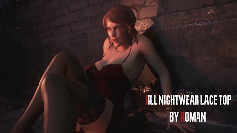 Resident Evil 3 Remake Jill Nightwear Lace Top Outfit mod