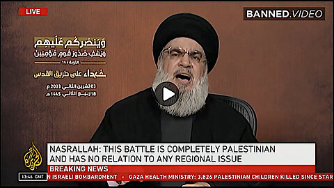 Head of Hezbollah Threatens US and Its Territories over Gaza Atrocities