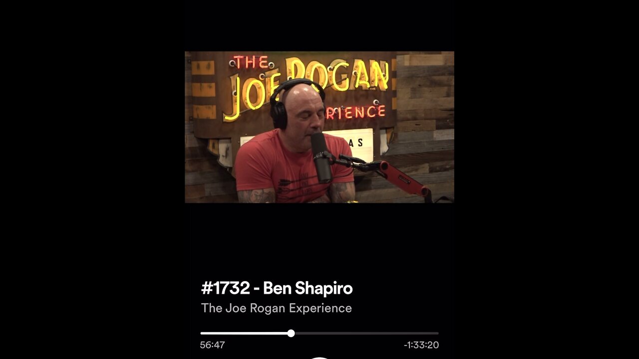 Ben Shapiro on the Joe Rogan show.