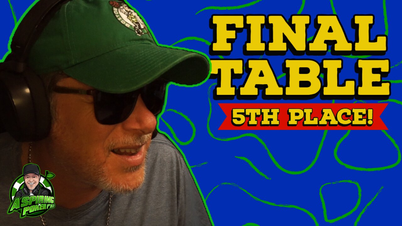 5TH PLACE FINISH $1250 GTD POKER TOURNAMENT: Poker Vlogger final table highlights and poker strategy