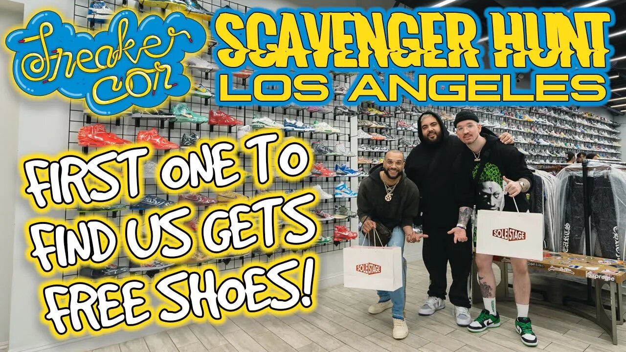 WE GOT BANNED FROM DISNEYLAND *SNEAKERCON SCAVENGER HUNT*